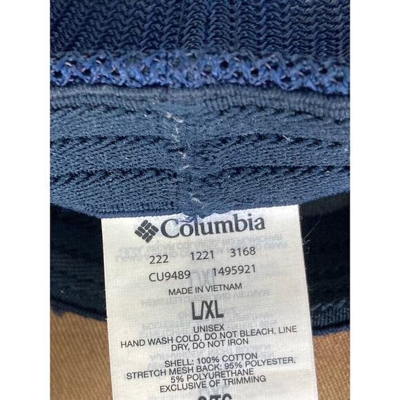 Columbia Flexfit Mesh Ball Cap L Unisex Breathable Multicolor Everest Green Tan - Picture 5 of 12